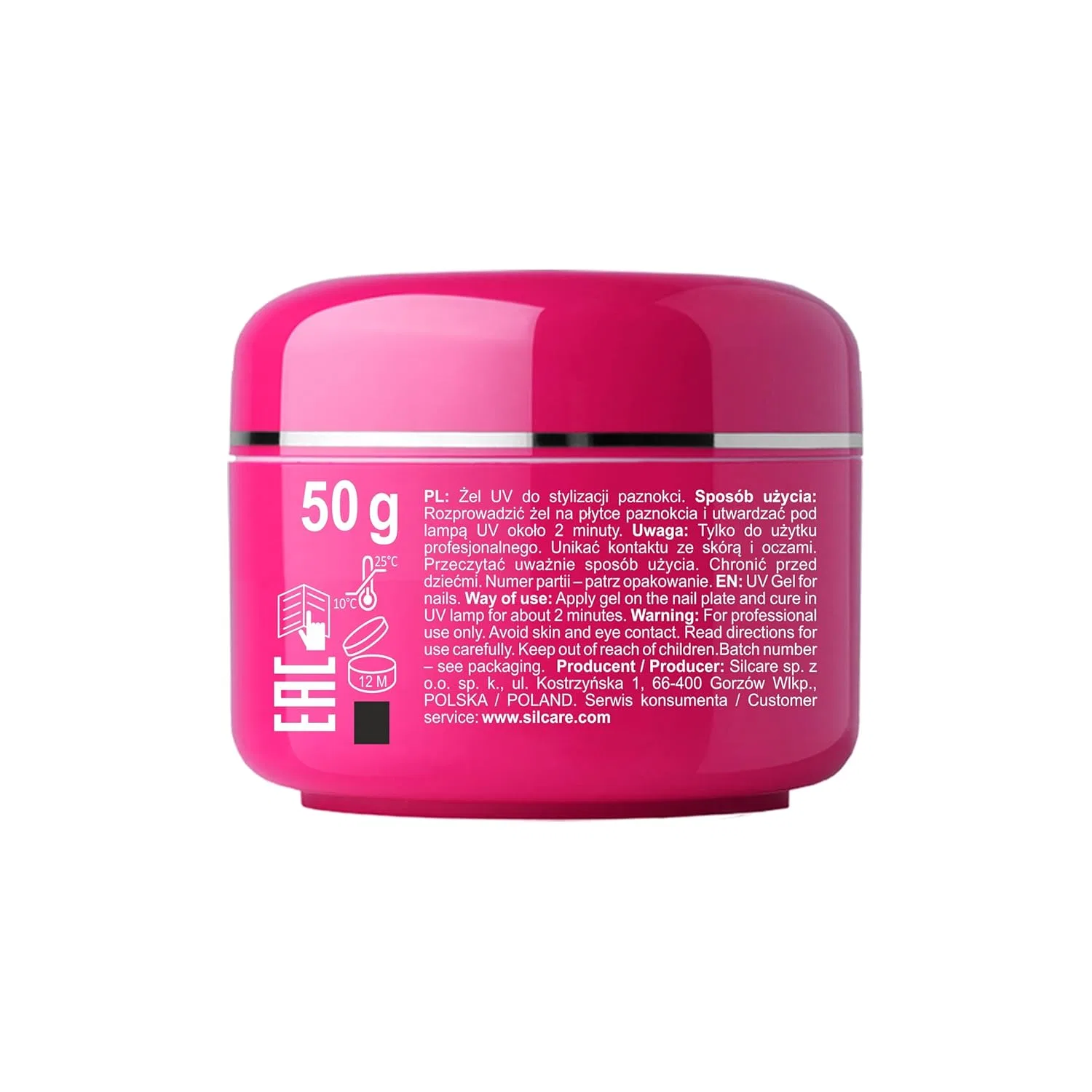 Гель для наращивания ногтей Base One Pink 50 г Silcare, Green04 — фото 2