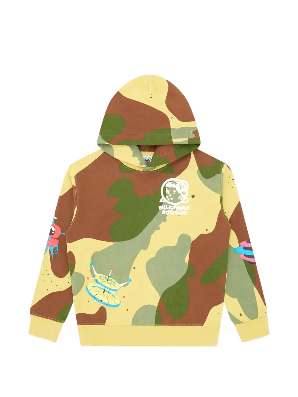 Толстовка с капюшоном камуфляжной расцветки Billionaire Boys Club Kids, желтый