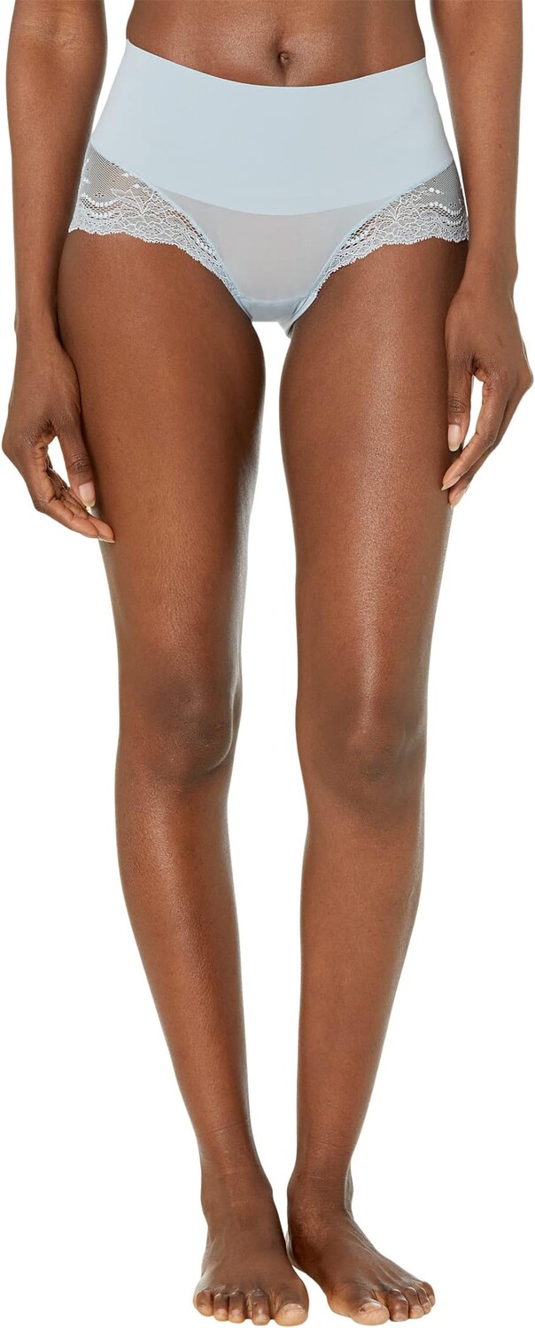 

SPANX Корректирующее белье для женщин Undie-Tectable Кружевные трусики Hi-Hipster, цвет Antique Blue