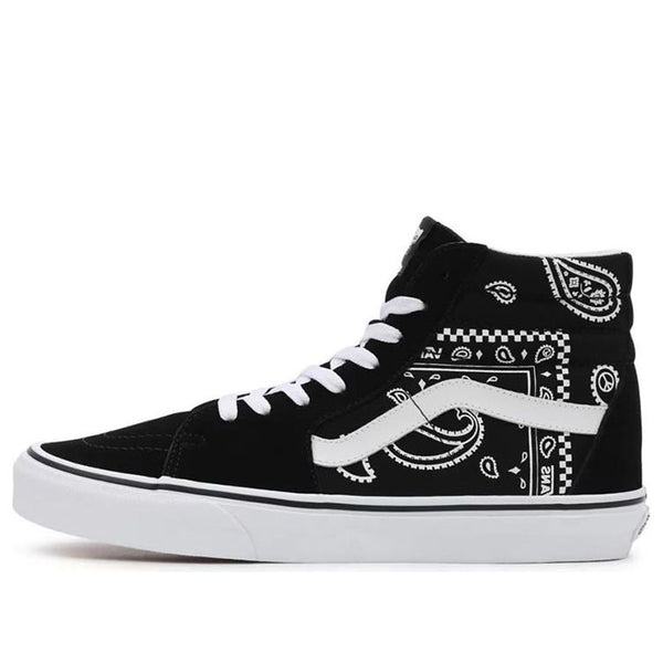 

Кроссовки sk8-hi 'peace paisley - black' Vans, черный