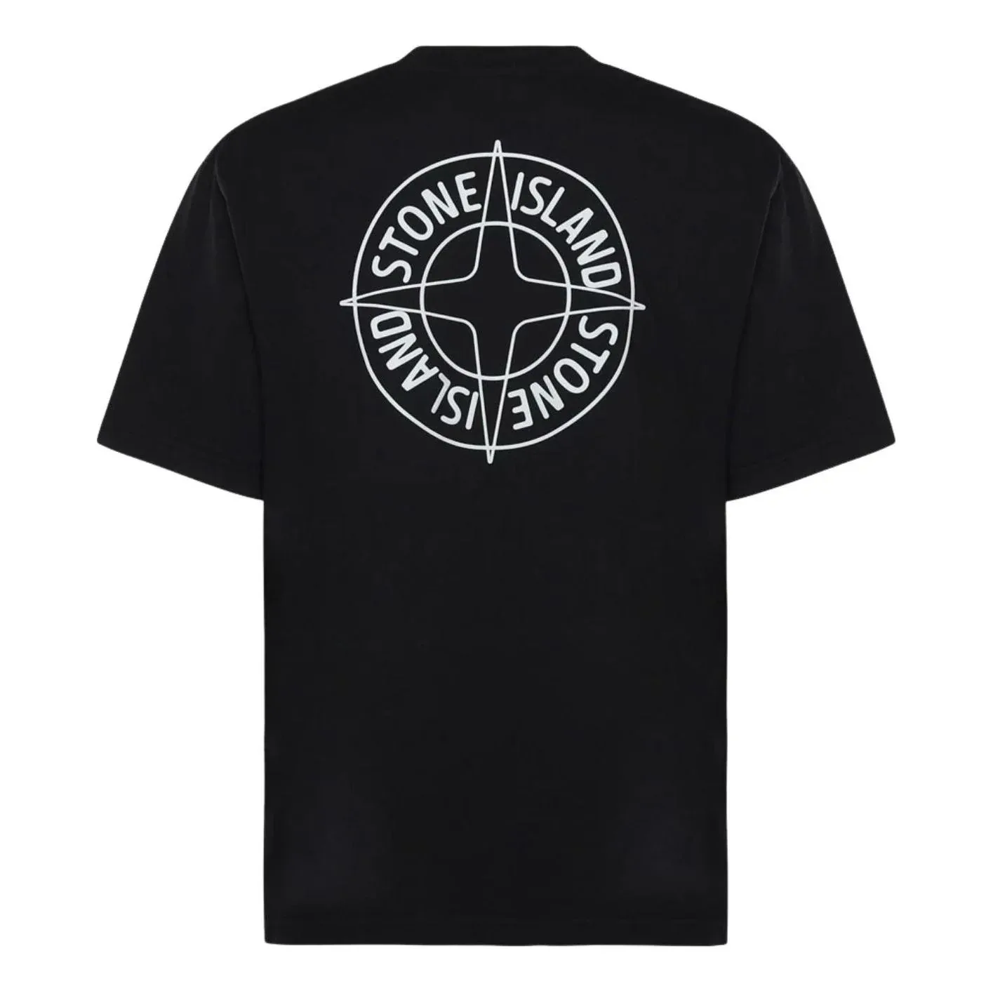 Футболка STONE ISLAND Outline Compass Regular Fit, цвет 'Black'
