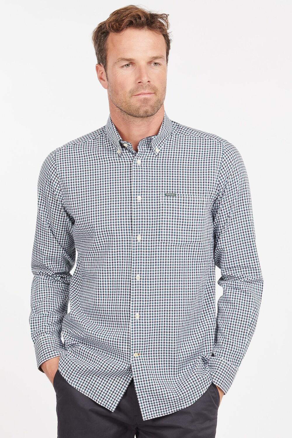 

Рубашка Padshaw в клетку гингем Barbour, зеленый
