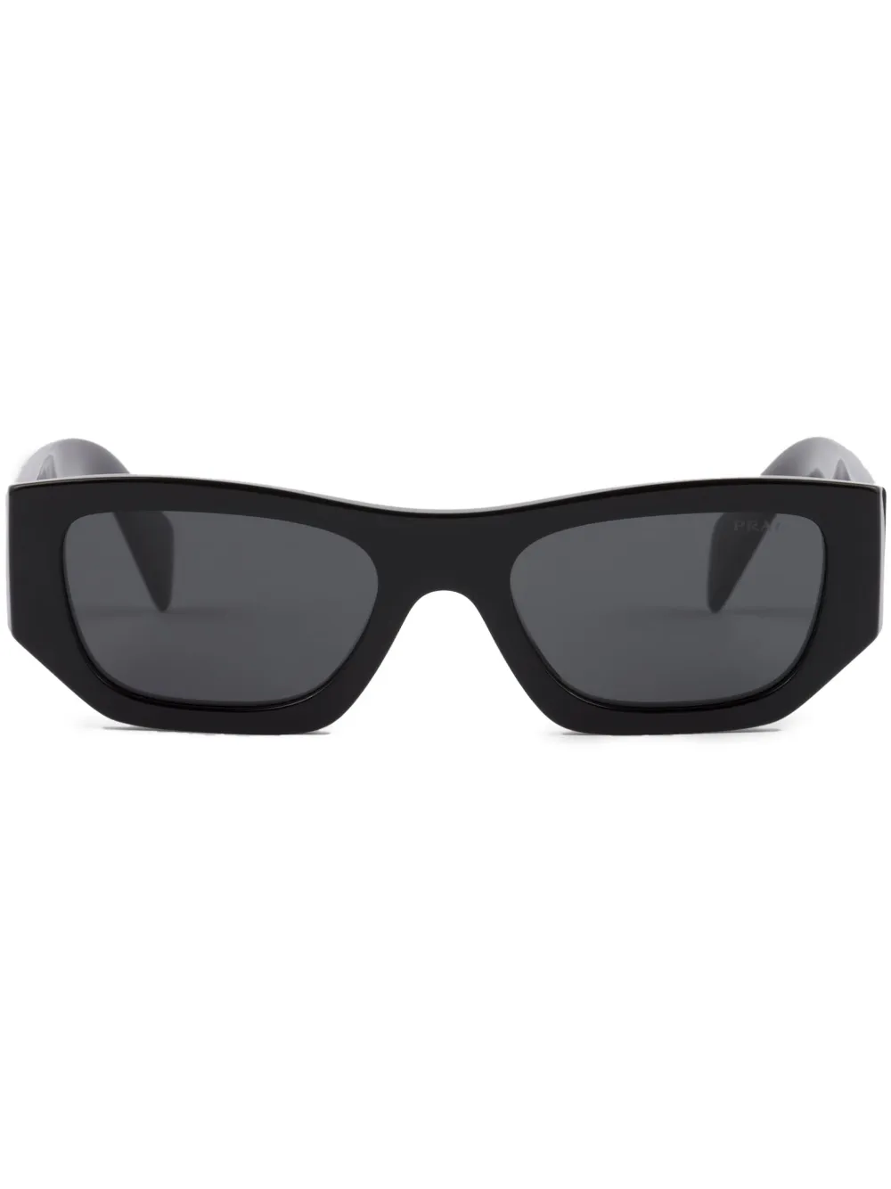 

Солнцезащитные очки в прямоугольной оправе с логотипом Prada Eyewear, черный