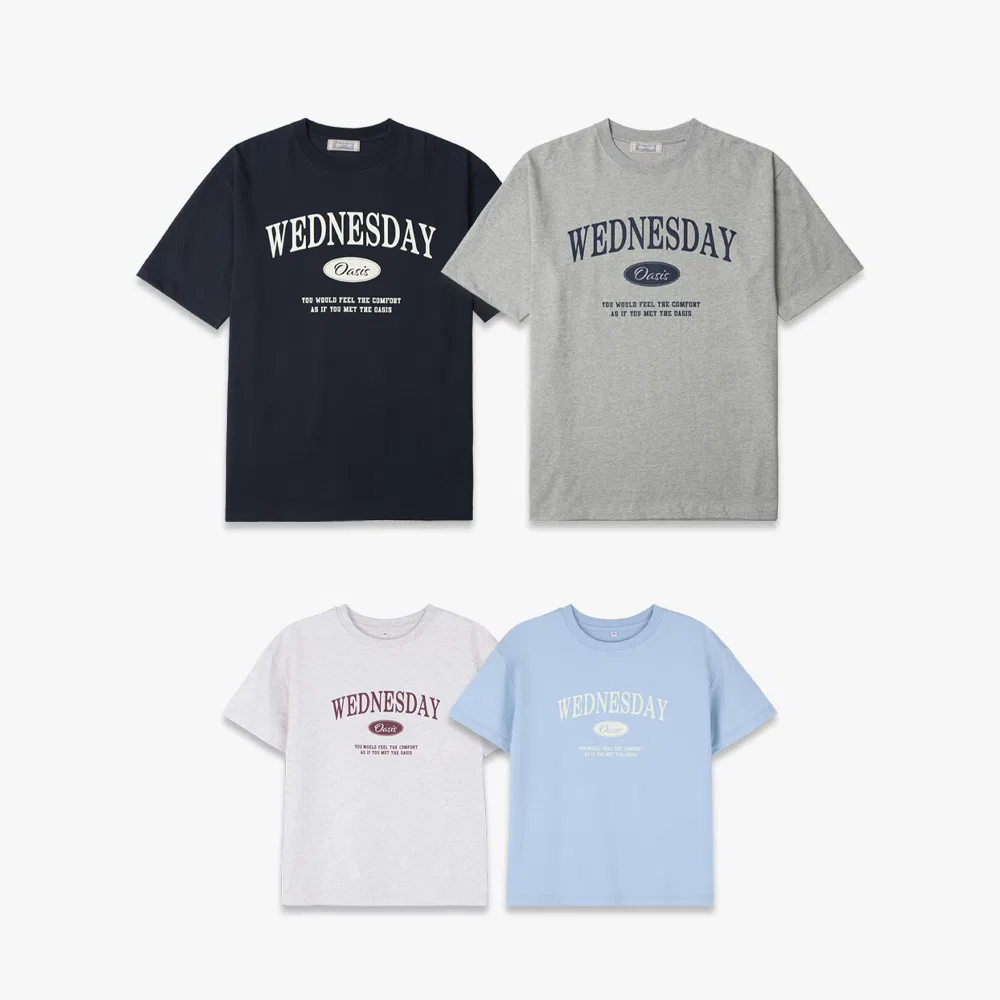Футболка Signature Half T-Shirt в 10 цветах для взрослых и детей от Wednesdayoasis Kids