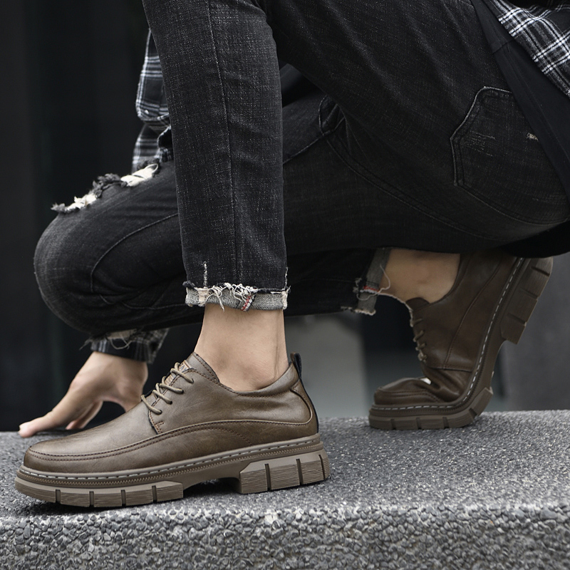 Bull Thunder Мужские повседневные ботинки утепленные хаки, цвет Khaki Insulated Shoes — фото 4