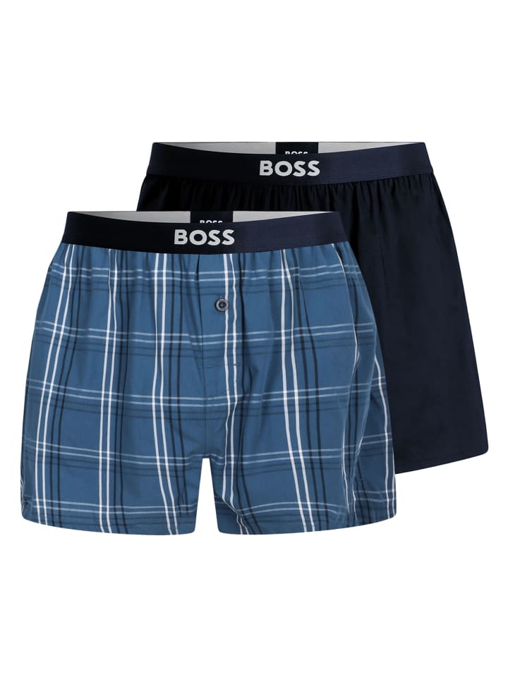 

BOSS Комплект из 2 боксерских трусов EW синего цвета