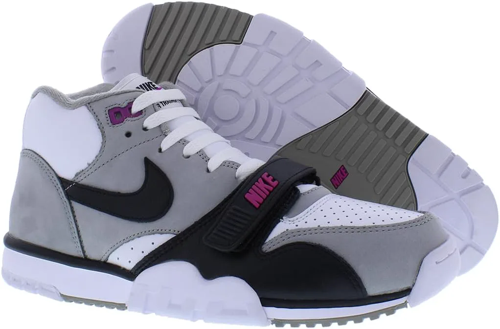 Мужские баскетбольные кроссовки Nike Air Trainer 1 Photon, серый/белый/фиолетовый/черный — фото 4