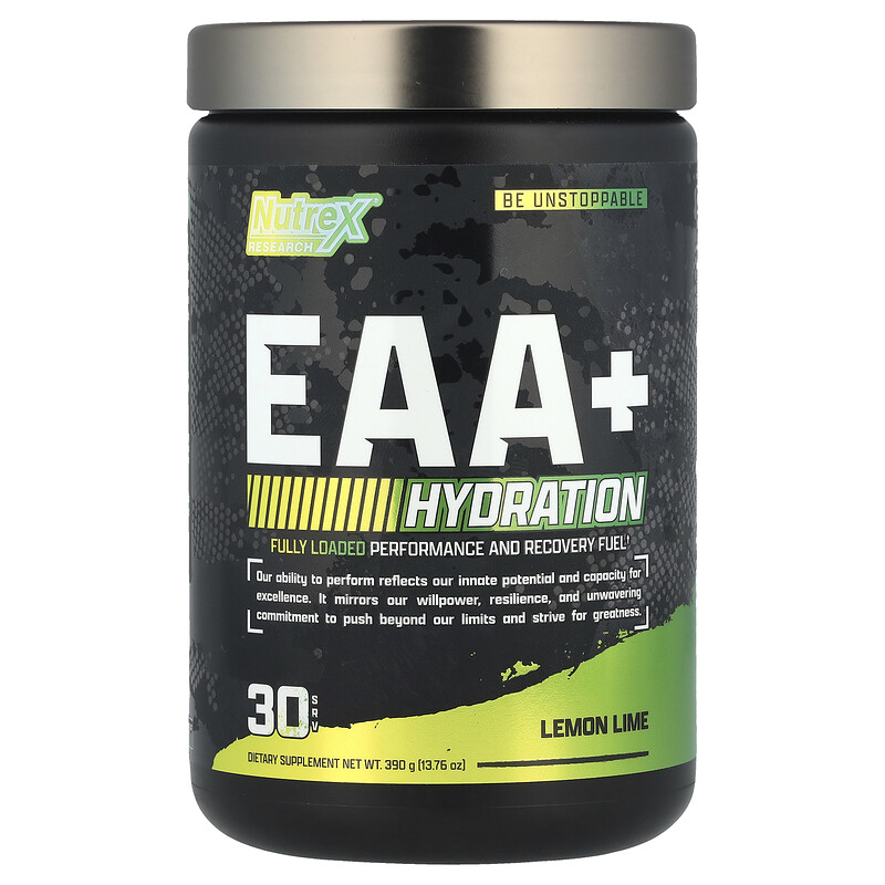

Nutrex Research, EAA + Hydration, лимон и лайм, 390 г (13,76 унции)