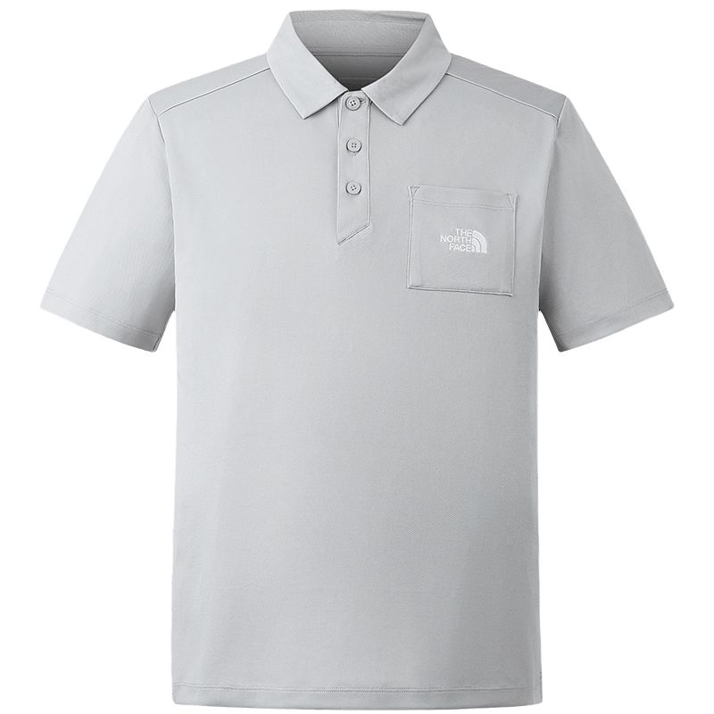

Поло мужское starlight gray THE NORTH FACE, светло-серый