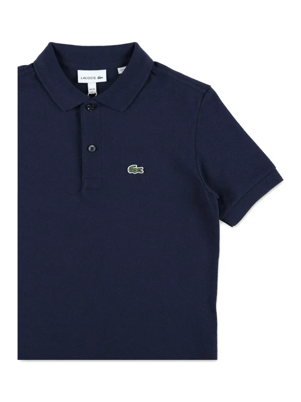 Футболка-поло из пике с нашивкой-логотипом Lacoste Kids, синий — фото 3