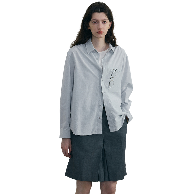 

Рубашка унисекс C2H4, светло-серый