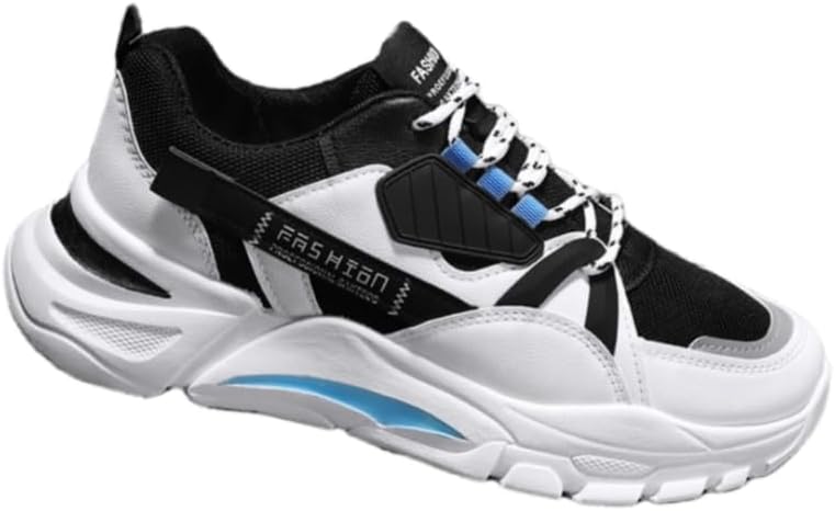 

Мужские беговые кроссовки с толстой подошвой - сетчатый дизайн, модные повседневные спортивные кроссовки для бега и комфорта на весь день Hoalox, синий