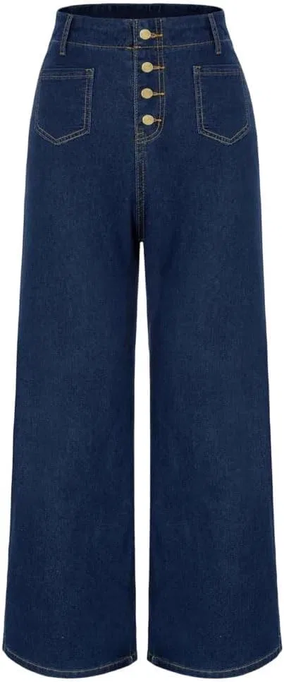Джинсы с высокой талией, Straight Leg, Beige