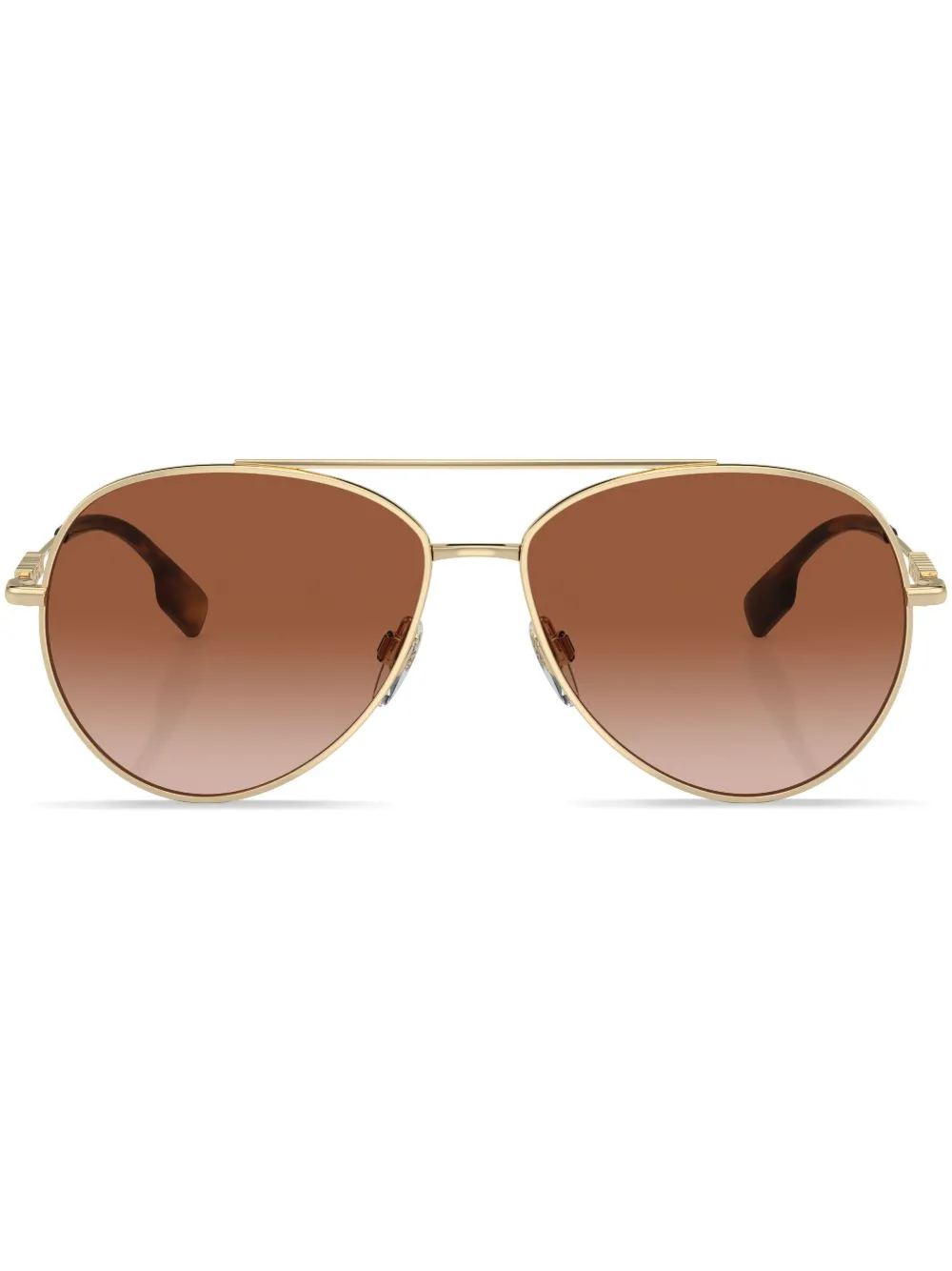 

Солнцезащитные очки-пилоты с логотипом Burberry Eyewear, золотой