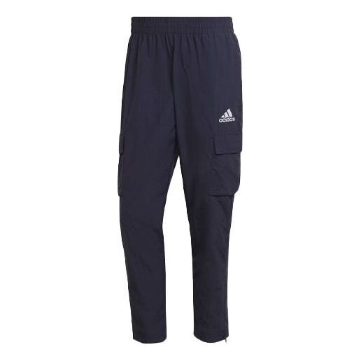 

Спортивные штаны Men's adidas Solid Color Logo Cargo Pocket Casual Sports Pants/Trousers/Joggers Blue, мультиколор