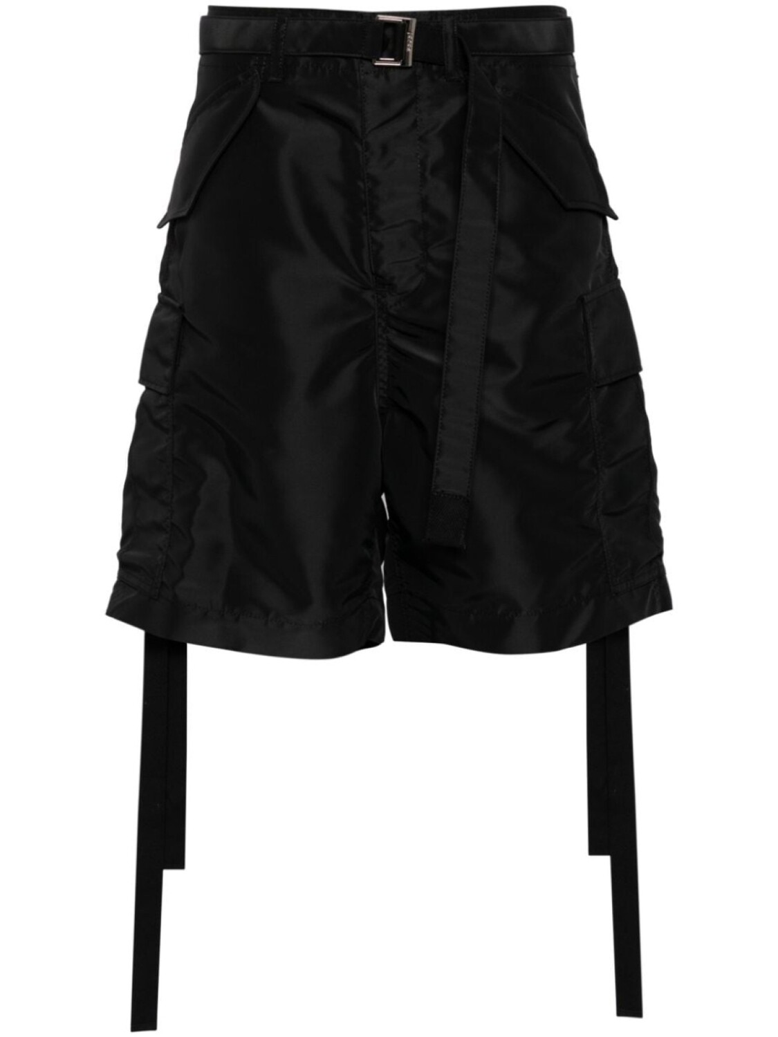 

Sacai шорты-карго с поясом, черный