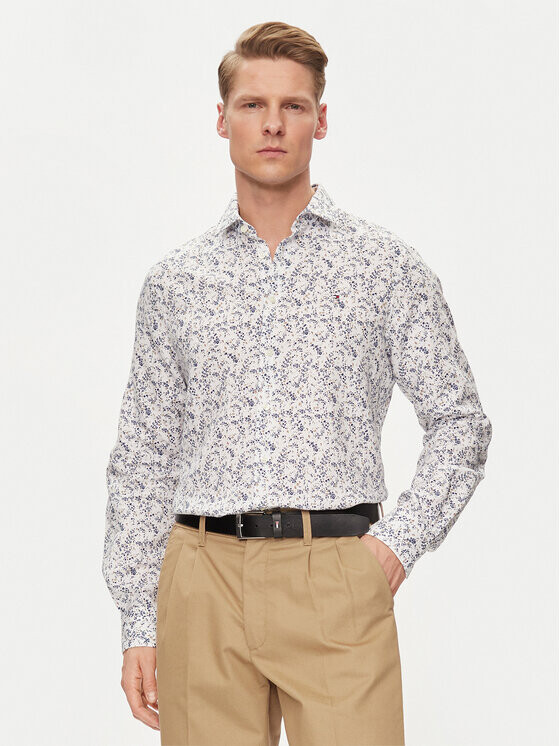 

Рубашка узкого кроя Tommy Hilfiger, белый