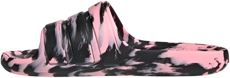Сланцы adidas унисекс-взрослые Adilette Flow, черный/розовый — фото 3