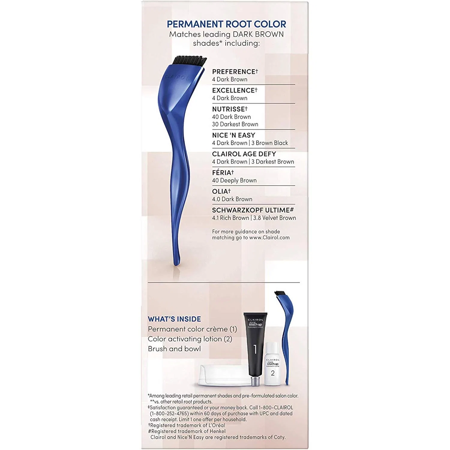 Краска для корней волос «Nice'n Easy Root Touch-Up» темно-коричневая 4 от Clairol Clairol — фото 4