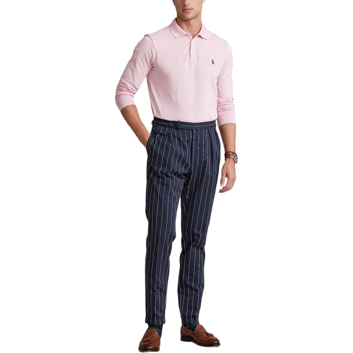 Polo Ralph Lauren SS24 Polo Shirt Men's Pink — фото 4