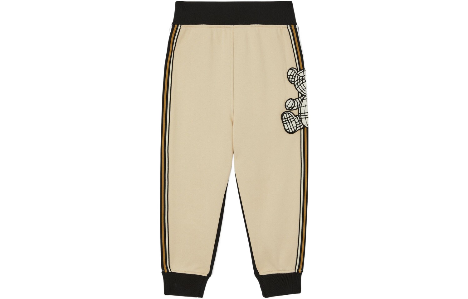 

Детские трикотажные спортивные штаны Burberry, цвет Almond beige