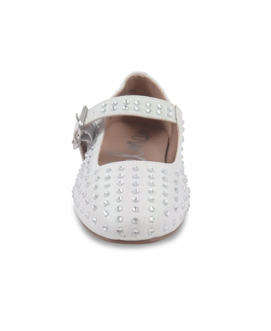 Маленькие и большие девочки Мейв Микаэла Мэри Джейн Флэт Sam Edelman, белый — фото 3