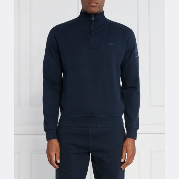 

Толстовка комфортного кроя Aeronautica Militare, синий