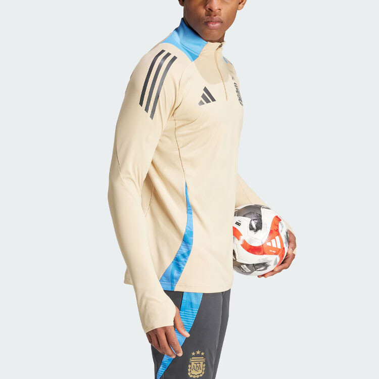Толстовка мужская Tiro 24 Mist светло-коричневая Adidas, коричневый — фото 4