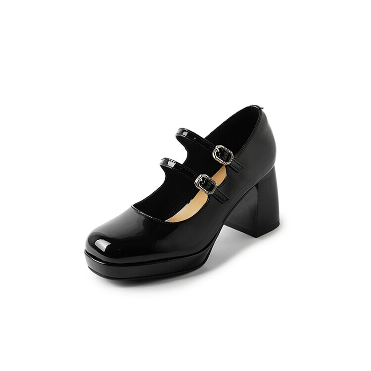 

Туфли Мэри Джейн женские Quicheshoes, цвет Black Suede