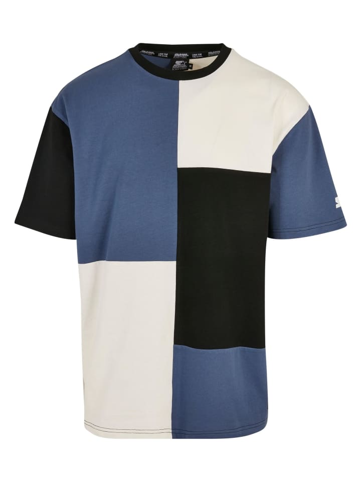 

Футболки STARTER в винтажном синем/черном/бледно-белом цвете, Черный, Футболки STARTER в винтажном синем/черном/бледно-белом цвете