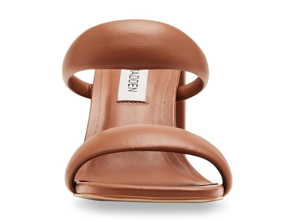 Steve Madden Jinny Sandal Women's  Tan Square Toe Slip On Block Heel VER329, коричневый — фото 2