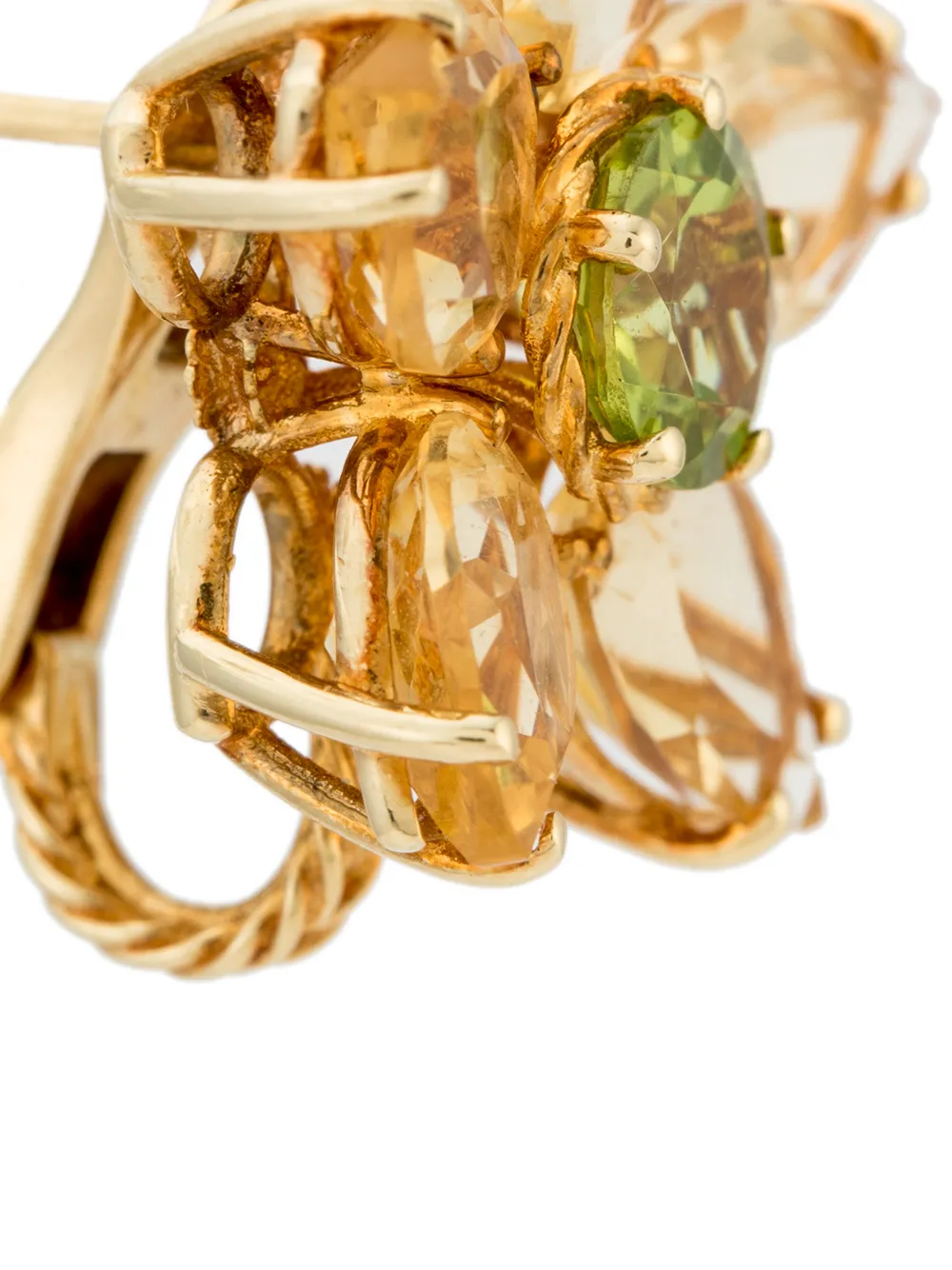 Серьги Spring из желтого золота с камнями Dolce & Gabbana, золотистый — фото 3