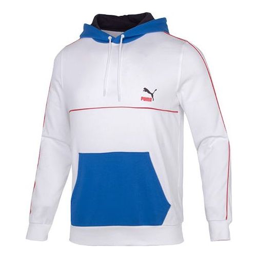 

Толстовка clsx colblock hoodie 'white' Puma, белый