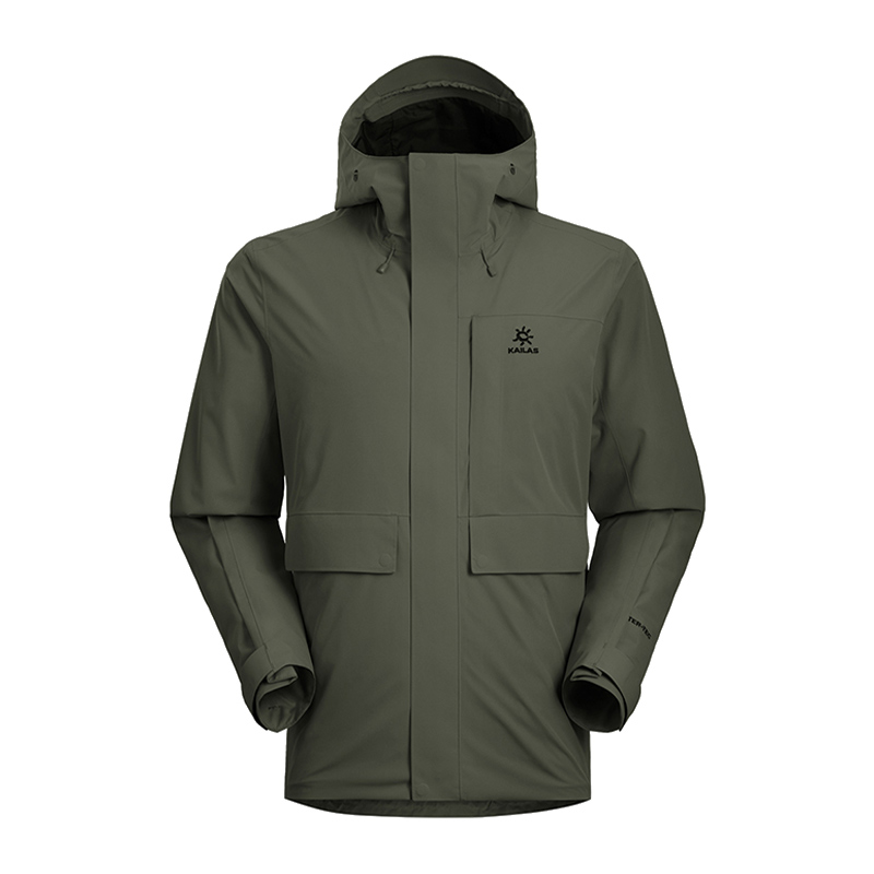 

KAILAS Водонепроницаемая и ветрозащитная ветровка Men's, Dark Moss Green (Box Not Included)