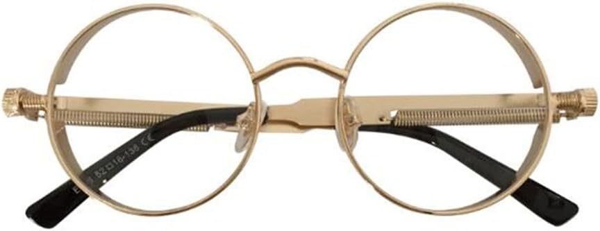 

Ретро женские круглые солнцезащитные очки в стиле стимпанк с металлической оправой, винтажные круглые солнцезащитные очки для мужчин и женщин, зеркальные, UV400 VFDHN, 8