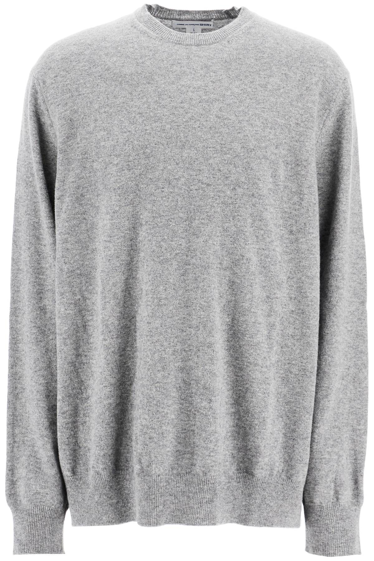 

Comme Des Garcons Рубашка Мужской пуловер из шерстяной пряжи Свитер Comme Des Garcons Shirt, серый