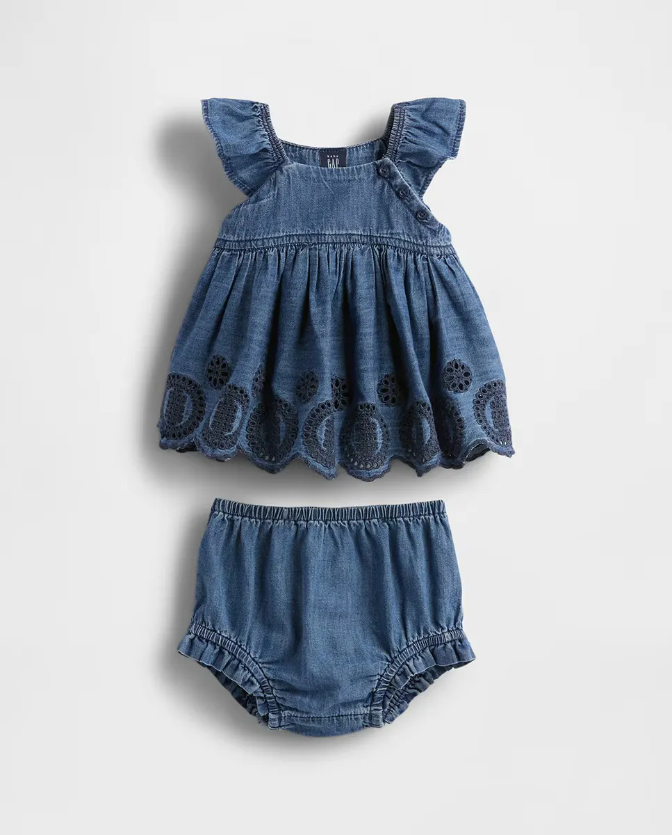 

Комплект из топа и брюк для малыша Gap, синий