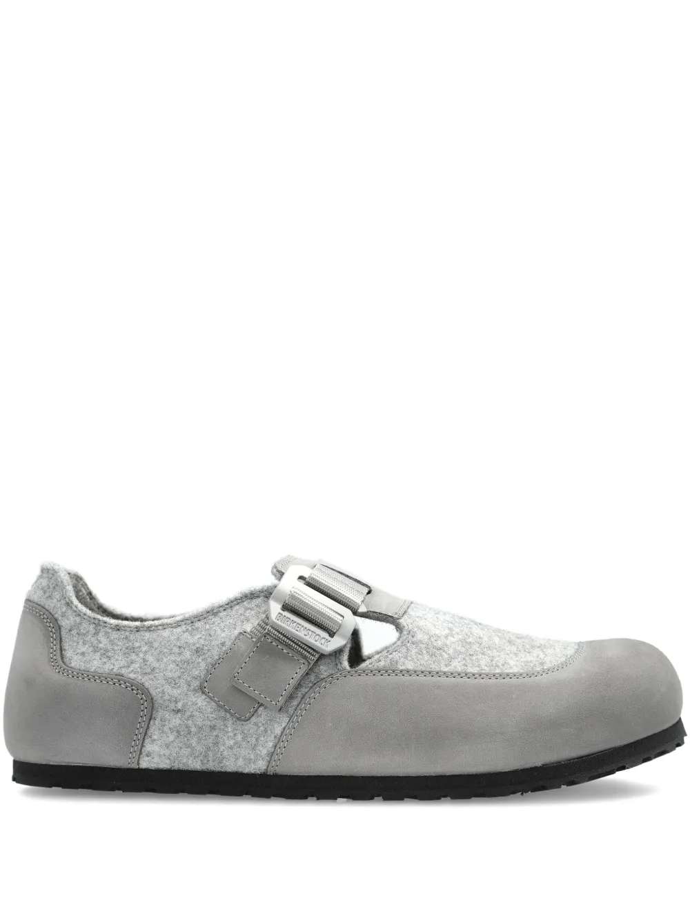 

Лоферы London Nova из фетра с ремешком и пряжкой BIRKENSTOCK, серый