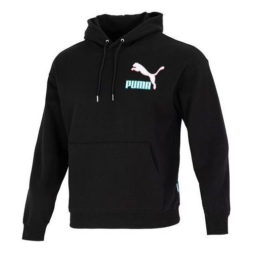 

Толстовка colorblock fandom logo hoodie 'black' Puma, черный