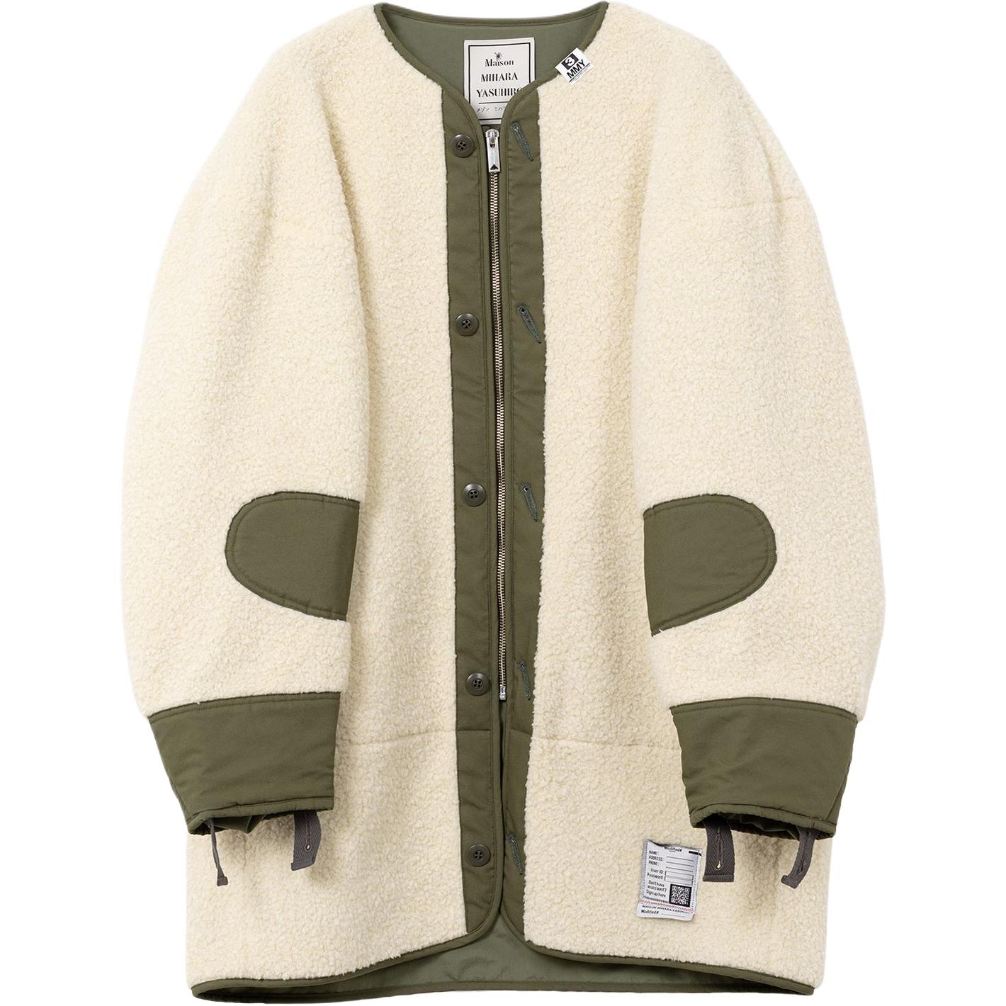 

Застёгивающаяся на молнию оверсайз куртка Maison Mihara Yasuhiro, белый