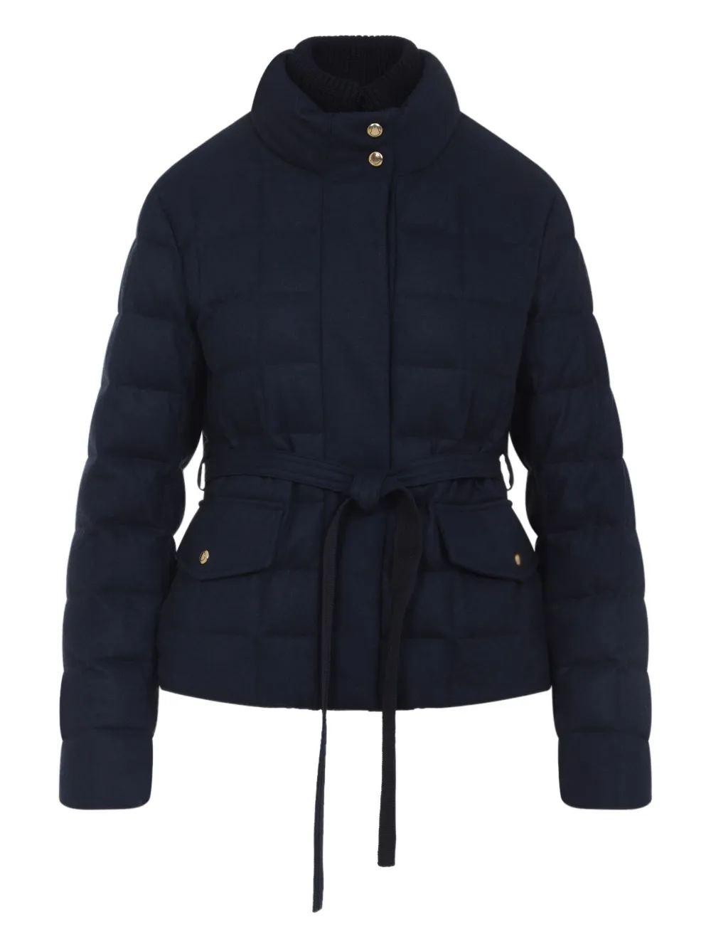 

Стеганая куртка с поясом Bussettes MONCLER, синий