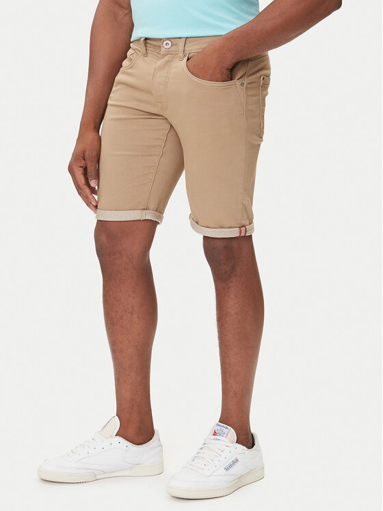 

Джинсовые шорты slim fit M-ROS-SHO005 Petrol Industries, бежевый