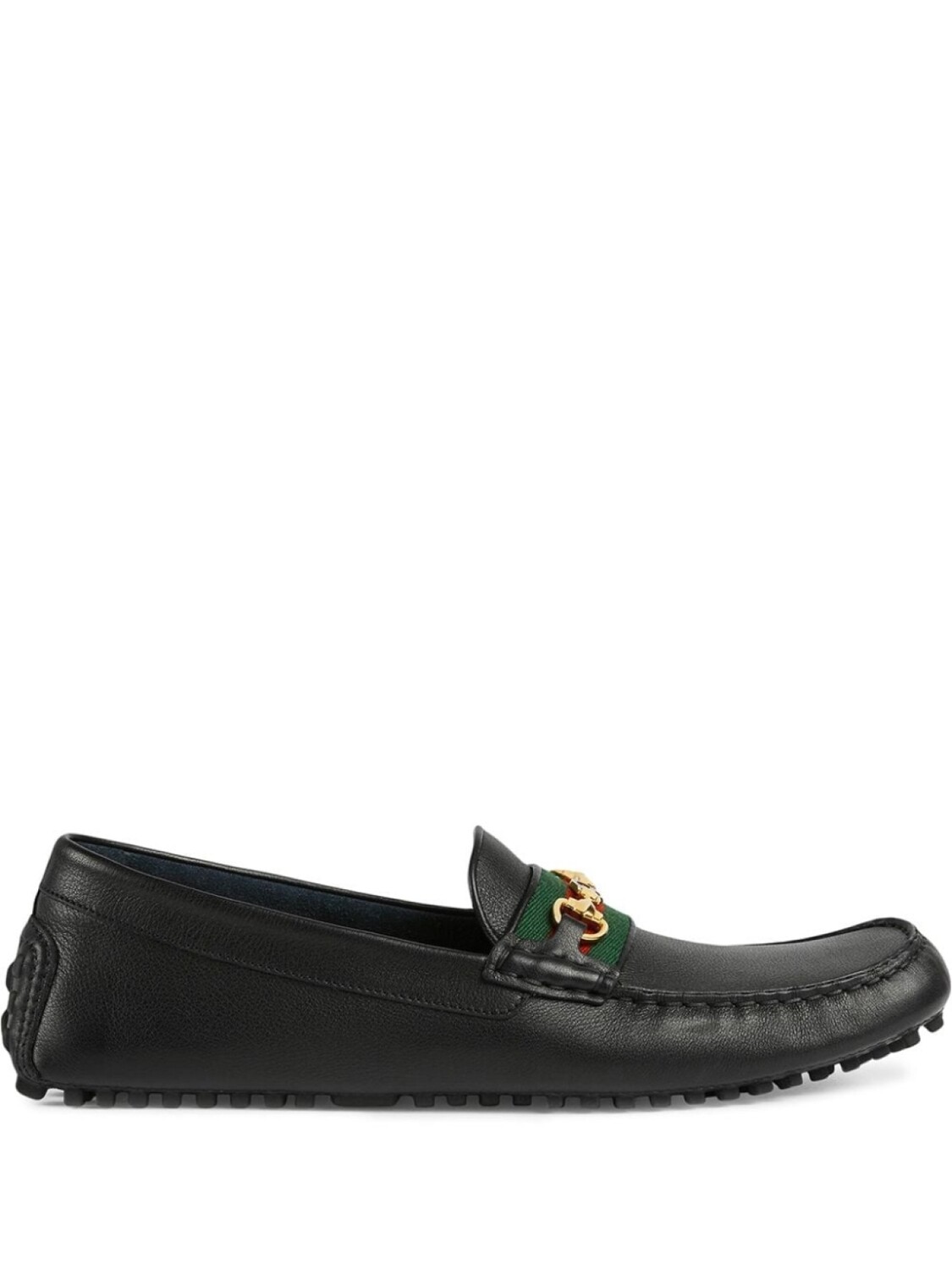 

Gucci мокасины с отделкой Web, черный