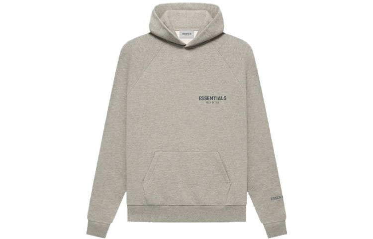 Толстовка с капюшоном из основной коллекции Dark Fear Of God Essentials, цвет темный овёс — фото 2
