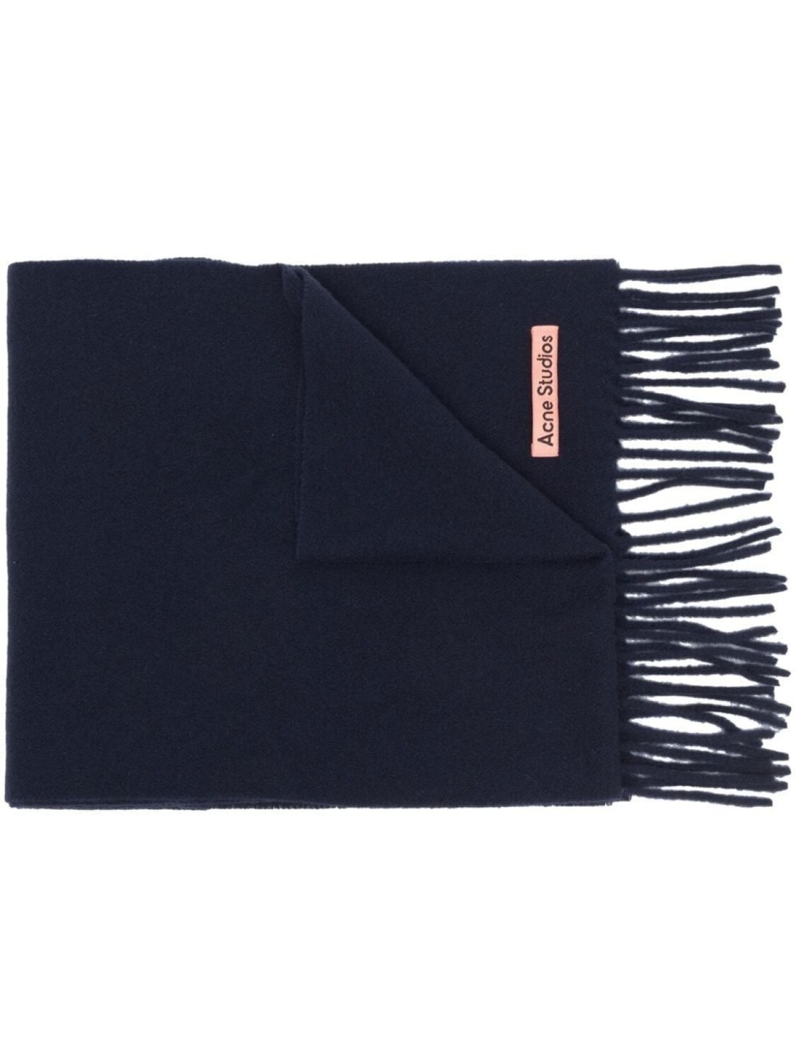 

Acne Studios шерстяной шарф с бахромой, синий