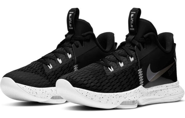 Кроссовки Nike LeBron Witness 5 EP 'Black Metallic Silver', черный — фото 3