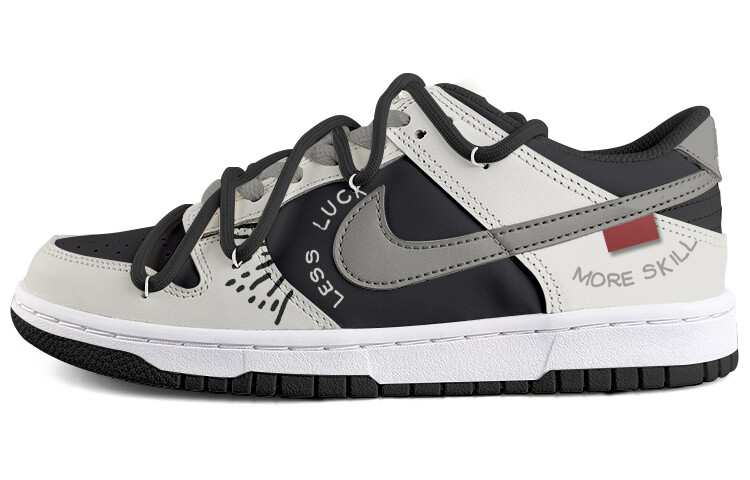 

Кроссовки Nike Dunk Skateboarding Shoes Men Low-top Black, светло-серый