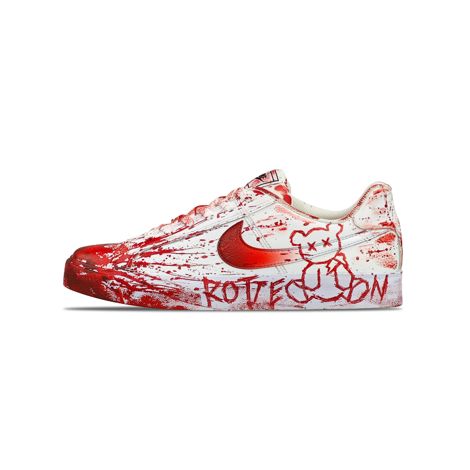 

Кроссовки Nike Court Royale Skateboarding Shoes Unisex Low-top Red And White, красный