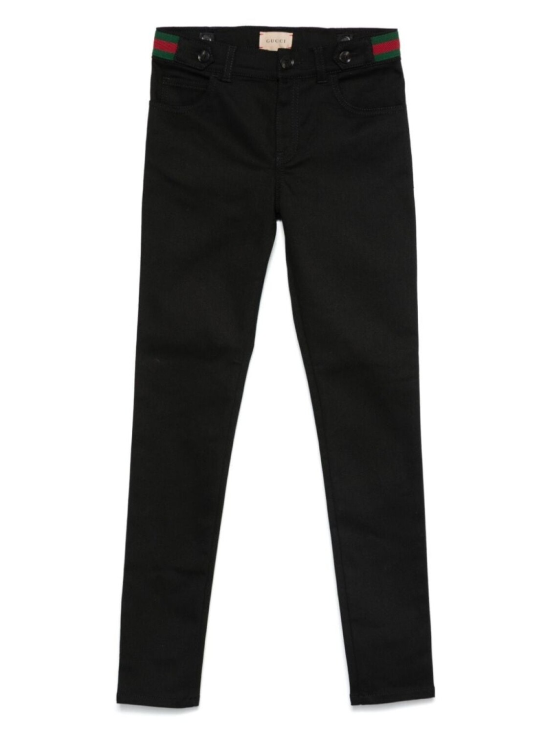 

Брюки Gucci Kids Web-полоски, черный