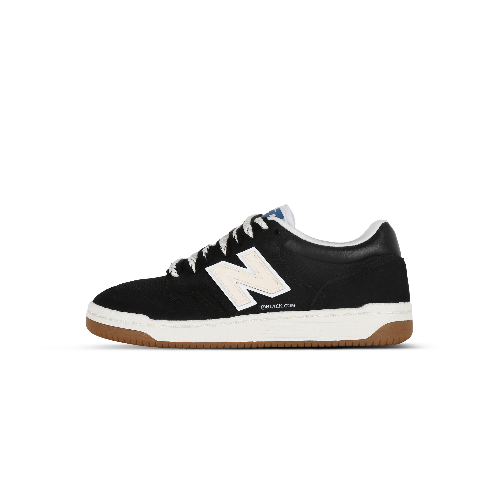 

New Balance Кроссовки для скейтбординга Unisex NB 480 Dark Tea с амортизацией, износостойкие, низкие, черно-бежевые